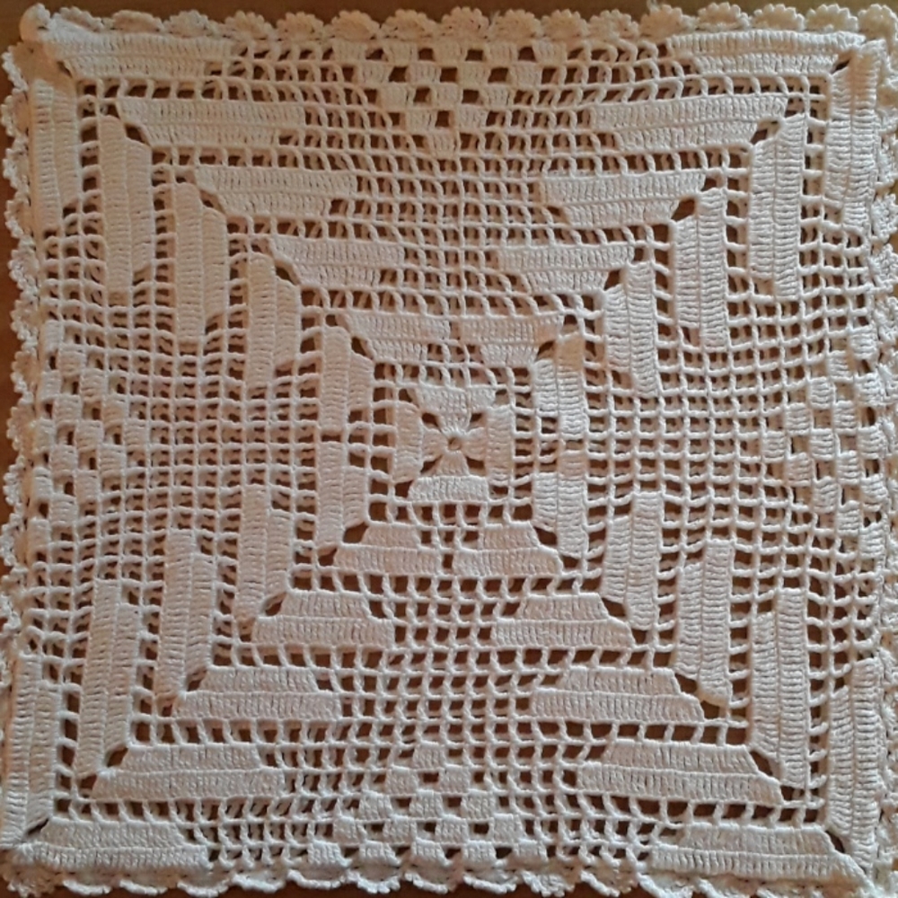 Handmade crocheted pillow covers